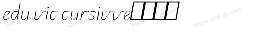 edu vic cursivve字体转换